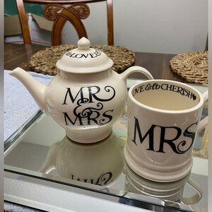 Emma Bridgewater Mr. & Mrs. Teapot and Mug